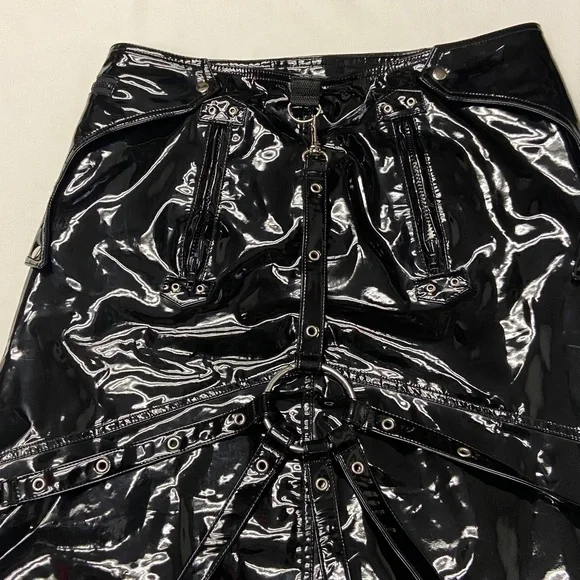 Discontinued Hilary’s Vanity Pvc Queen’s Long Skirt size S - Picture 4 of 13